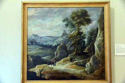 Rocky Landscape with Pilgrims (17th c.) - David II. Teniers - 3857