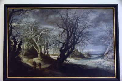 Winter Landscape with Woodcutters (16-17th c.) - Gysbrechts Leytens - 3872