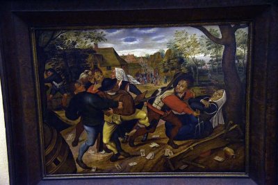 The Peasants' Brawl (1622) - Pieter II Brueghel - 3927