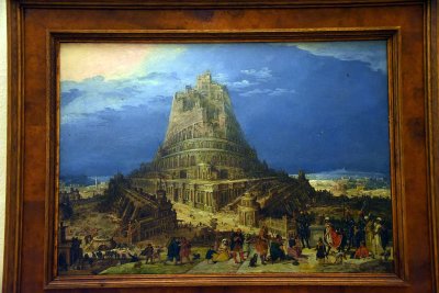 Building the Tower of Babel (early 17th c.) - Flemish School - 3932