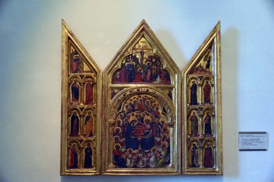 Triptych of the Coronation of the Virgin and the Crucifixion (14th c.) - Catarino Veneziano - 4070
