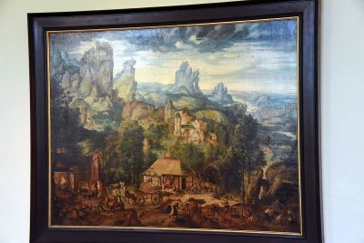Landscape with a Foundry (c. 1535) - Herri met de Bles - 4145