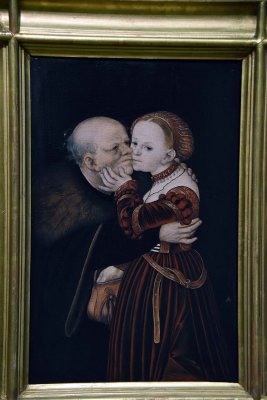 Ill-matched Lovers. The Old Fool (1530) - Lucas Cranach the Elder - 4198