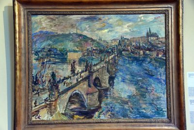 Blick ber die Karlsbrcke zum Hradschin (1935) - Oskar Kokoschka - 4265