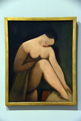Nude. A Girl Bending Down (1923) - Rudolf Kremlicka - 4628