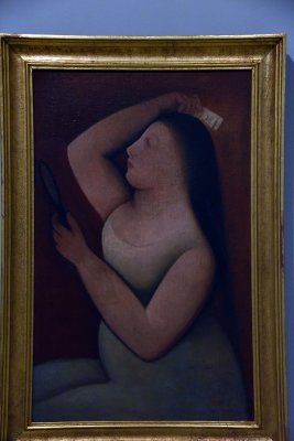 Girl Combing her Hair (1922) - Rudolf Kremlicka - 4630