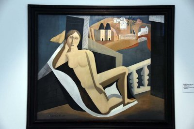 Female Nude in a Landscape (1937) - Frantisek Vojacek - 5280