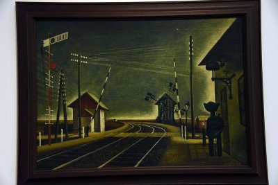 Railroad Station with a Windmill (1941) - Frantisek Hudecek - 5561