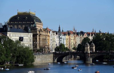 National Theatre and Vltava - 4334