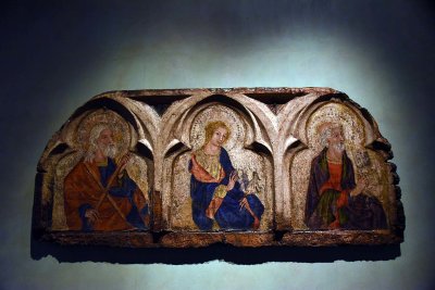 St Andrew, St John the Evangelist & St Peter. Predella of Roudnice (around 1340) - Prague - 5910
