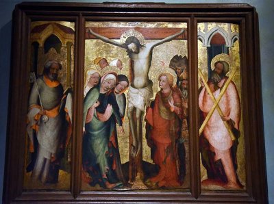 Altarpiece with the Crucifixion. Cibulka Triptych (1380-1390) - Prague - 5999