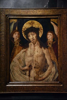 The Man of Sorrows Flanked by Two Angels (around 1470), Prague - 6172