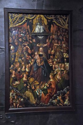 Virgin Mary as the Queen of Heaven. Central Panel of the Altarpiece from Osek (c. 1520), Bohemia - 6223