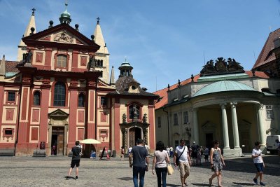 St. George's Basilica and Empress Maria Theresa Entrance, Prague Castle - 6795
