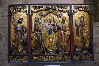 Doksany Arc. Virgin Mary and Baby Jesus with Sts Peter & Paul; St Wenceslas; St Vitus (1526) - Master of the Arc of Steti - 6584