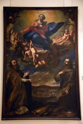 The Virgin & Sts Blaise & Francis & a picture of Dubrovnik before the Great Earthquake 1667 (1657-58), Antonio de Bellis - 5312