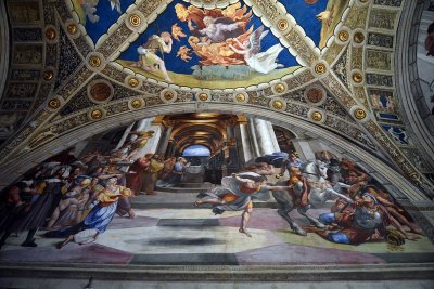 Room of Heliodorus (1512-1514) decorated by Raphael, Stanze di Raffaello, Vatican Museum - 0211