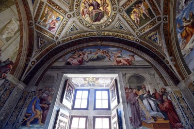 Room of the Signatures (1508-1511) decorated by Raphael, Stanze di Raffaello, Vatican Museum - 0221