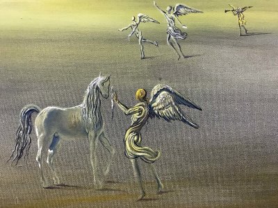 Angelic Landscape (1977), detail - Salvador Dali - 2740