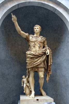 Augustus of Prima Porta (Villa Livia, 1st c. AD) - Vatican - 0551