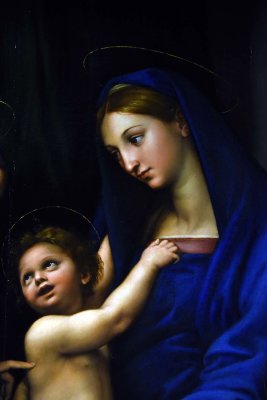 Madonna dell'Impannata, detail (1513-1514) - Raffaello - Gallerie degli Uffizi, Florence - 0842