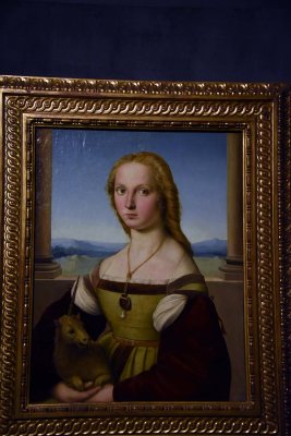 Young Woman with Unicorn (1504-1505) - Raffaello - Galleria Borghese, Roma - 0871