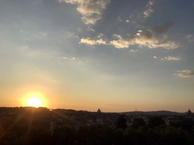 Sunset View from Giardino degli Aranci, Rome - 2918