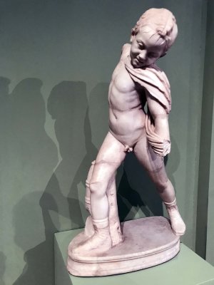 Statue of a Boy. Roman work inspired by a Greek original of the Hellenistic period, 2nd century AD, from Esquiline Hill - 3229