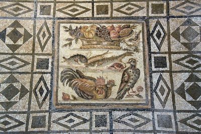 Mosaico pavimentale geometrico - Roma, via Casilina (fine del Isec. a.D. - inizi del I sec. d.C.) - 1612