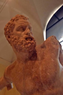 Statue of Fighting Hercules, copy after an original of the 4th c. BC, from the Horti Maccenatiani - 1886