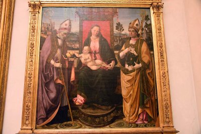Macrino d'Alba (1470 ca. - 1520-28) - Madonna and child with saints - 1924