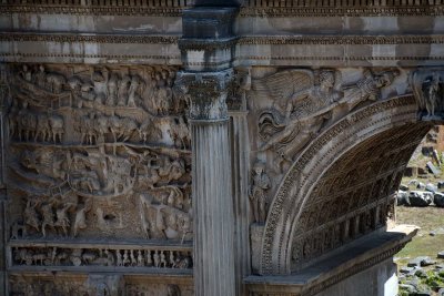 Septimius Severus Arch view from Capitoline Museum - 2165