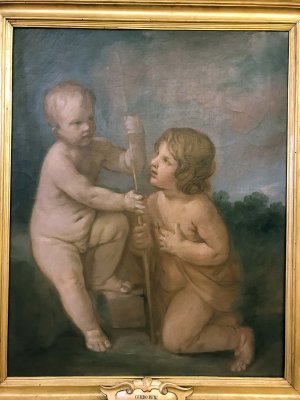 Jesus and the Infant St. John (1640-1642) - Guido Reni - 3485
