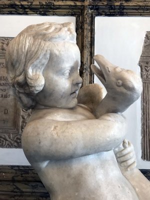 Statue of a Child Strangling a Goose (110-160 AD) - Attributed to Boethos of Chalcedon - 3565