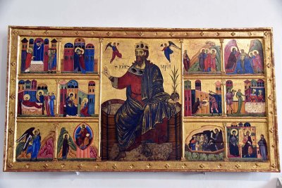 San Giovanni Battista in trono e storie della sua vita (13th c.) - Maestro del paliotto di San Giovanni Battista - 2943