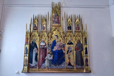 Polittico dei Gesuati. Madonna con Bambino e Santi (15th c.) - Sano di Pietro - 3383