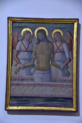 Gesł in pietą sorretoo da due Angeli (15-16th c.) - Girolamo di Benvenuto - 3442