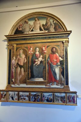 Madonna in Trono col Bambino i Santi (15th c.) - Pietro di Francesco degli Orioli - 3496