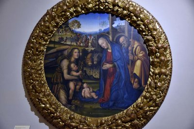 Nativitą di Gesł con un Angelo e San Giovannino (1504-05) - Giovanni Antonio Bazzi detto il Sodoma - 3608