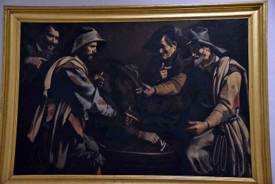 Giocatori di morra (17th c.) - Pittore caravaggesco. At. a Cecco del Caravaggio e ad Antiveduto Gramatica o a Jean du Champ 3623