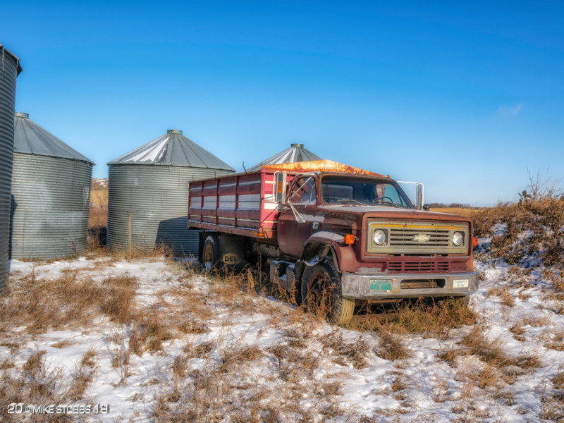Bin By a Grain Truck