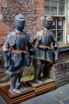 
Guards posted at the Dublin Castle's Gift Shop.