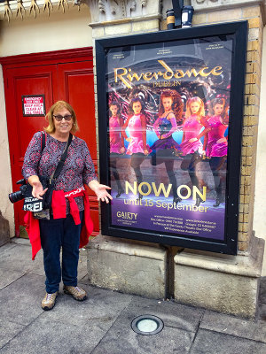 Yup, that's me outside the Gaiety Theatre where we saw River Dance. What an experience to see it here.