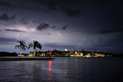 Lightning skies over Grand Floridian