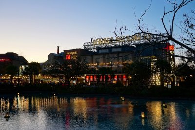 Morimoto restaurant at dusk