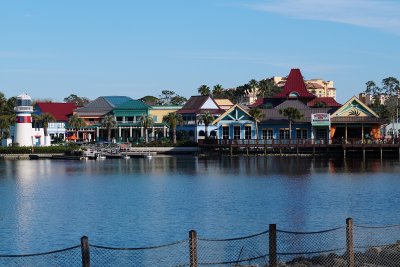 Caribbean Beach Resort across the lake