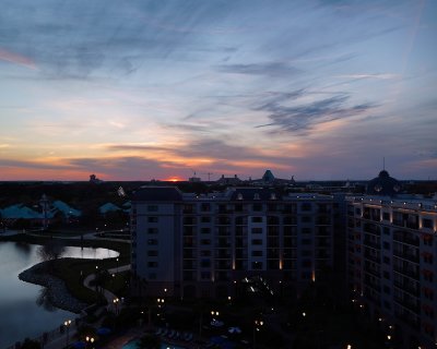 Topolinos Terrace view at sunset