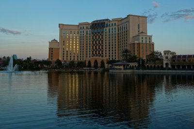 Gran Destino Tower at sunset