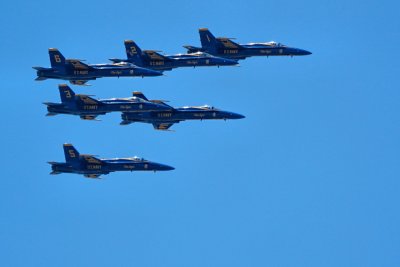 Blue Angels flight over Coral Springs