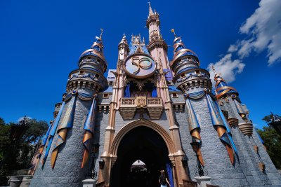 Cinderella's Castle 50th Anniversary - up close